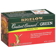 Bigelow Constant Comment Green Tea Bags - 20 Count Box (Case of 6)