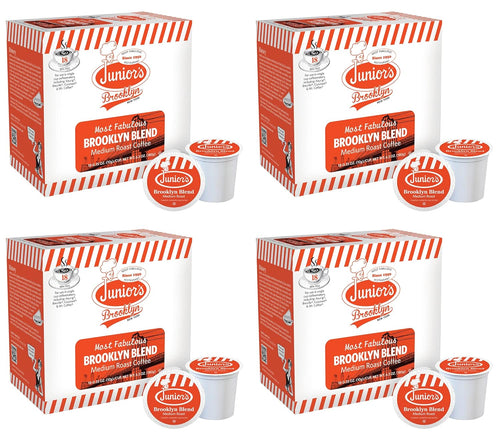 Junior's Most Fabulous Brooklyn Blend Single Serve Coffee Cups - 18 Count (Case of 4)
