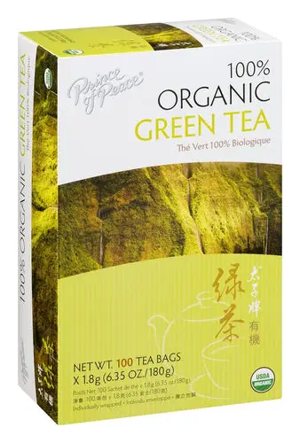 Prince of Peace 100% Organic Green Tea Bags - 100 Count