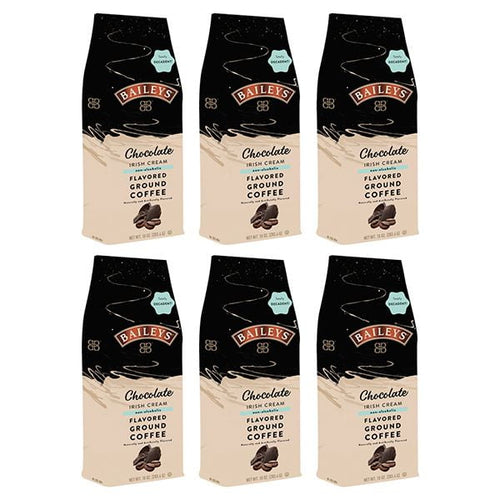 Baileys Chocolate Flavored Irish Cream Ground Coffee - 10 Ounce (Case of 6)