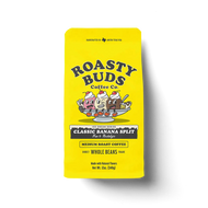 Roasty Buds Classic Banana Split Flavored Coffee - 12 Ounce