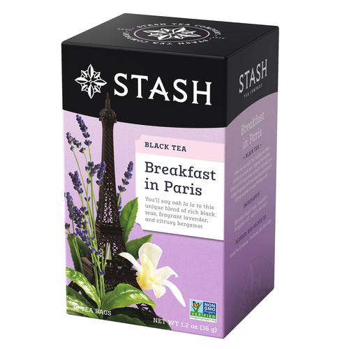 Stash Tea Breakfast in Paris Black Tea Bags - 18 Count (Case of 6)