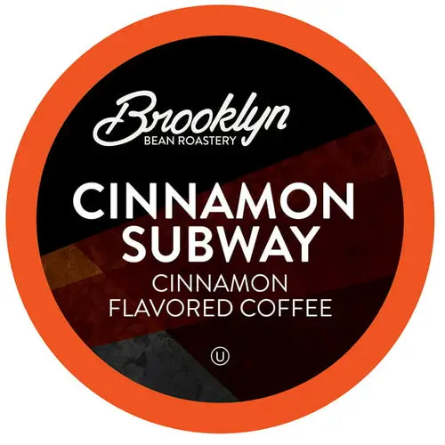 Brooklyn Beans Cinnamon Subway Flavored Single Serve Coffee Cups - 12 Count