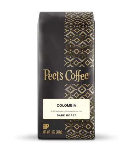 Peet's Colombian Dark Roast Single Origin Ground Coffee - 16 Oz