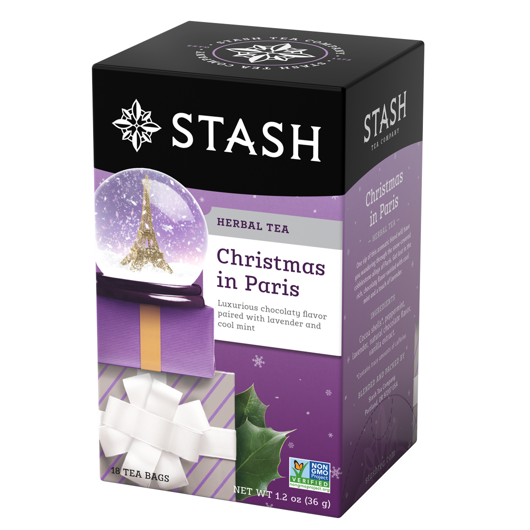 Stash Tea Christmas in Paris Herbal Tea Bags - 18 Count (Case of 6)