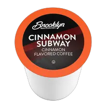 Brooklyn Beans Cinnamon Subway Flavored Single Serve Coffee Cups - 12 Count