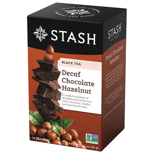 Stash Decaf Chocolate Hazelnut Black Tea - 18 Count