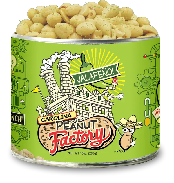 Carolina Peanut Factory Jalapeno Flavored Gourmet Peanuts - 10 oz