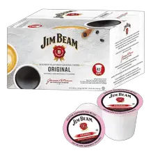 Jim Beam Original Flavored Coffee Single Serve K Cups (for Keurig) - 42 Count