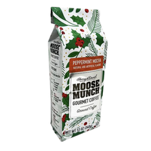 Harry & David Moose Munch Peppermint Mocha Flavored Gourmet Ground Coffee, 100% Arabica, Holiday Limited Edition - 12 Ounce