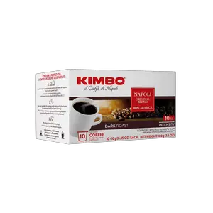 Kimbo Napoli Dark Roasted Italian Espresso Coffee Single Serve Cups - 10 Count