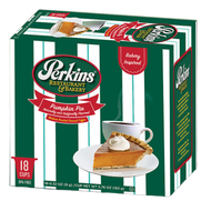 Perkins Restaurant & Bakery Pumpkin Pie Flavored Single Serve Coffee - 18 Count (Case of 4)