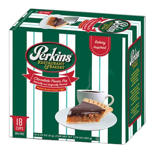 Perkins Restaurant & Bakery Chocolate Pecan Pie Flavored Single Serve Coffee - 18 Count