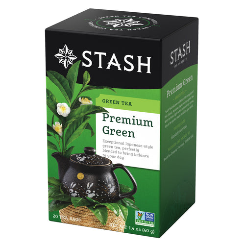 Stash Tea Premium Green Tea Bags - 20 Count (Case of 6)