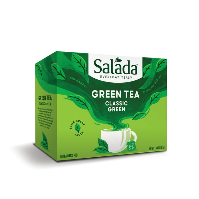 Salada Natural Pure Green Tea Bags - 40 Count