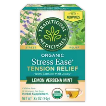 Traditional Medicinals Stress Ease Tension Relief Herbal Tea Bags - 16 Count