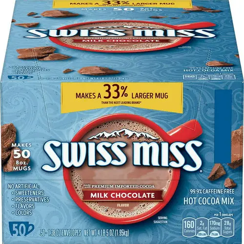 Swiss Miss Milk Chocolate Hot Multicolor Cocoa Mix Packets - 50 Count