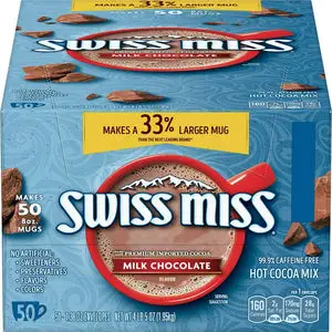 Swiss Miss Milk Chocolate Hot Multicolor Cocoa Mix Packets - 50 Count