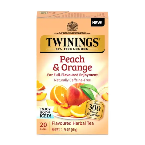 Twinings Peach & Orange Herbal Tea Bags - 20 Count