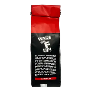 Wake the F'Up Uncensored Coffee, Butter Toffee Flavored Extra Strong - 16 Ounce