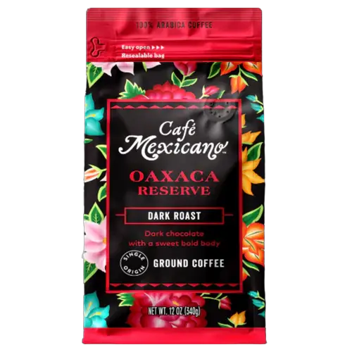 Cafe Mexicano Oaxaca Reserve Dark Roast Ground Coffee - 12 Ounce