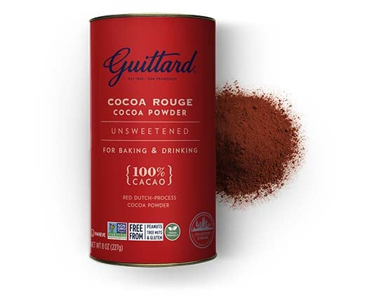 Guittard Cocoa Powder, Unsweetened Rouge Red Dutch Process Cocoa - 8 Ounce Can