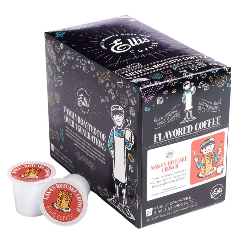 Ellis Coffee Nana's Hotcakes Flavored Single Serve Coffee Cups - 24 Count