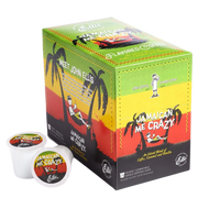 Ellis Coffee Jamaican Me Crazy Flavored Single Serve Coffee Cups - 24 Count (Case of 4)