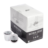 Ellis Coffee Naturally Decaf 100% Colombian Single Serve Coffee Cups - 24 Count (Case of 4)