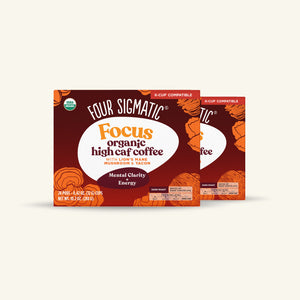 Four Sigmatic Focus High Caf Mushroom Coffee Single Serve Cups - 24 Count