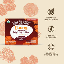 Four Sigmatic Focus High Caf Mushroom Coffee Single Serve Cups - 24 Count