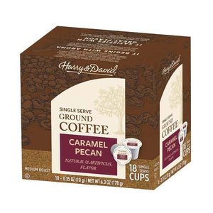 Harry & David Caramel Pecan Flavored Single Serve Coffee Cups - 18 Count