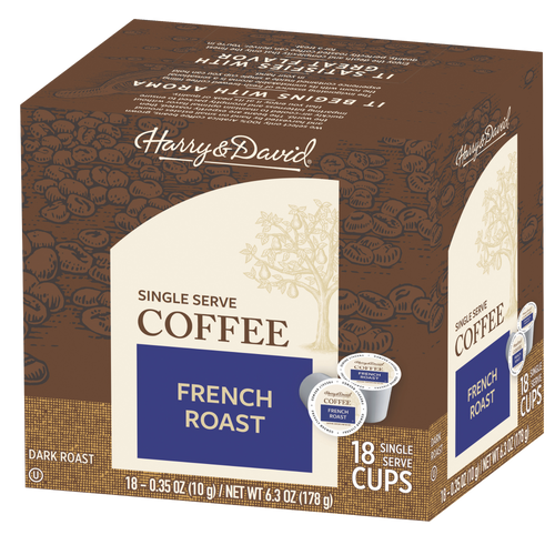 Harry & David French Roast Single Serve Coffee Cups - 18 Count