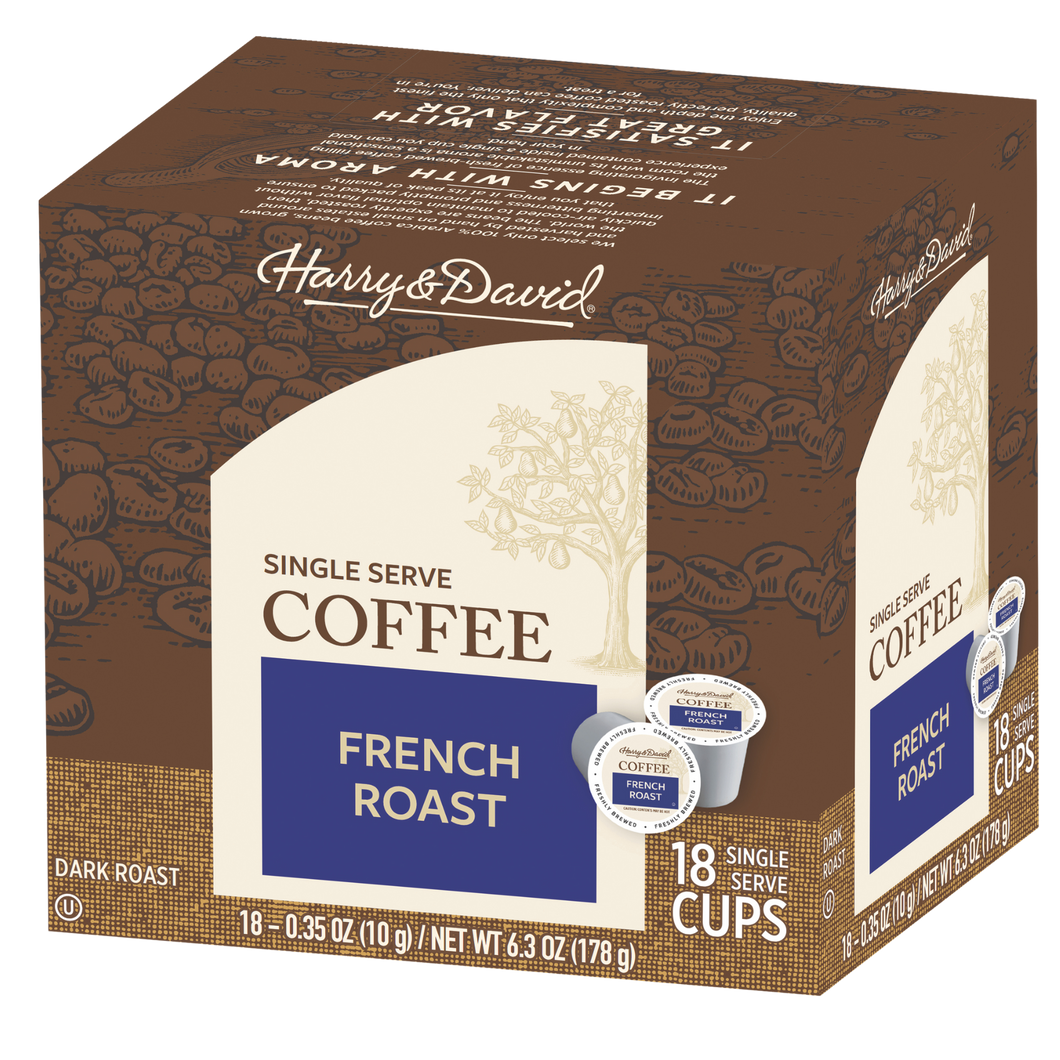 Harry & David French Roast Single Serve Coffee Cups - 18 Count