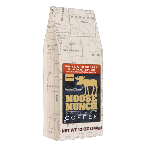 Harry & David Moose Munch White Chocolate Pumpkin Spice Flavored Ground Coffee - 12 Ounce