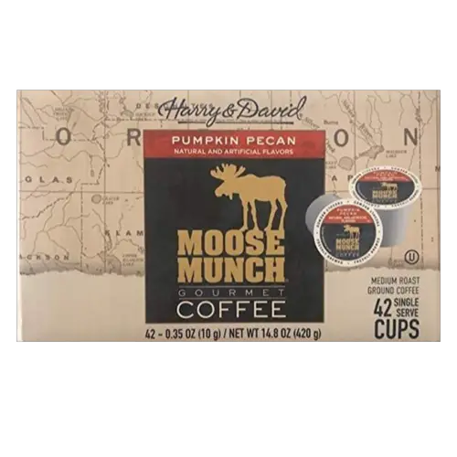 Harry & David Moose Munch Pumpkin Pecan Flavored Single Serve Coffee Cups - 42 Count