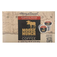 Moose Munch Pumpkin Pecan Flavored Single Serve Coffee Cups - 42 Count