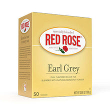 Red Rose Earl Grey Black Tea Bags - 50 Count (Case of 6)