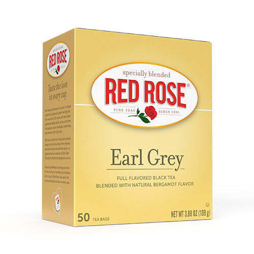 Red Rose Earl Grey Black Tea Bags - 50 Count