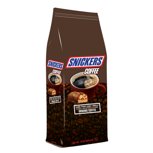 Snickers Caramel Peanut Nougat & Chocolate Flavored Ground Coffee - 10 Ounce