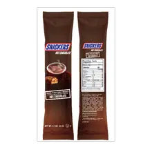 Snickers Milk Chocolate Caramel, Peanut & Nougat Flavored Hot Cocoa Sticks - 6 Count