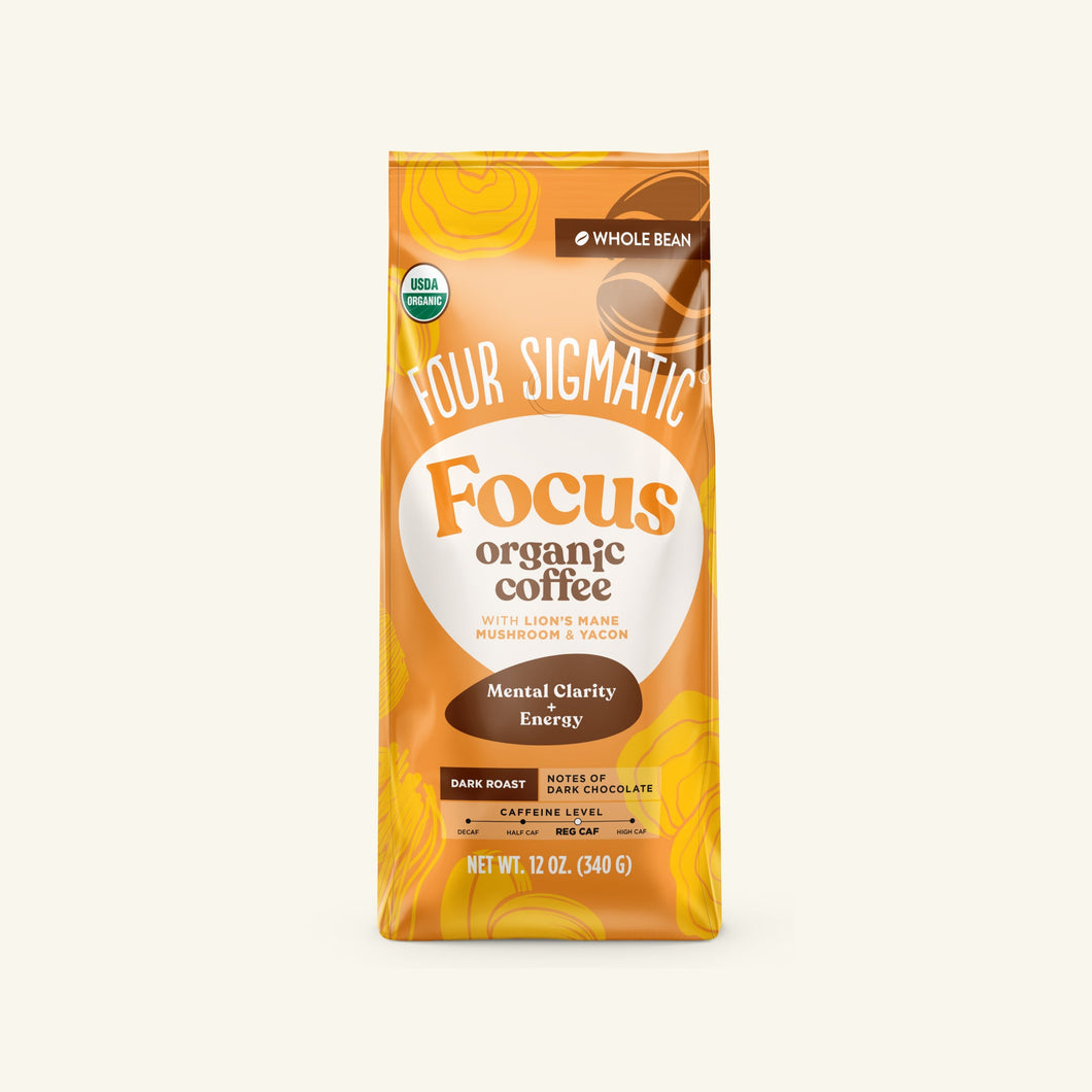 Four Sigmatic Dark Roast Organic Whole Bean Mushroom Coffee - 12 Ounce