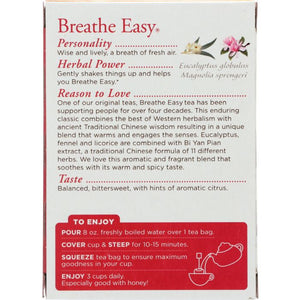 Traditional Medicinals Breathe Easy Caffeine Free Herbal Tea Bags (Pack of 4)