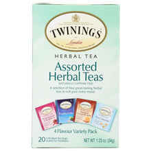 Twinings Assorted Caffeine Free Herbal Tea bags - 20 Count