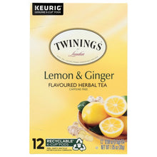 Twinings Lemon & Ginger Herbal Tea K-Cups - 12 Count