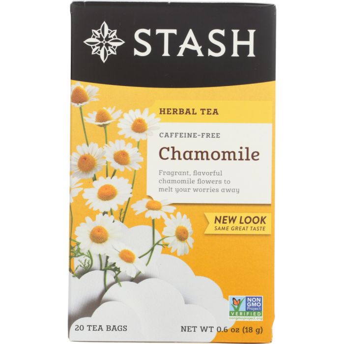 Stash Tea Chamomile Caffeine Free Herbal Tea Bags - 20 Count