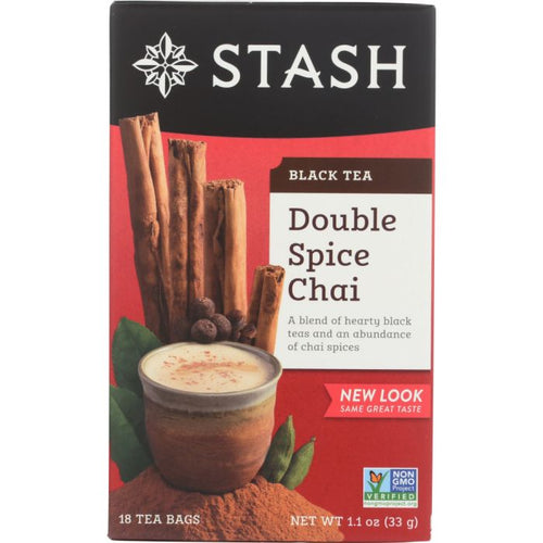Stash Tea Double Spice Chai Black Tea Bags - 18 Count