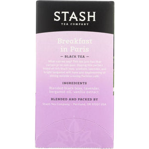 Stash Tea Breakfast in Paris Black Tea Bags - 18 Count