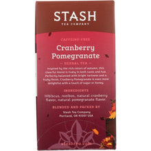 Stash Tea Cranberry Pomegranate Caffeine Free Herbal Tea Bags - 18 Count