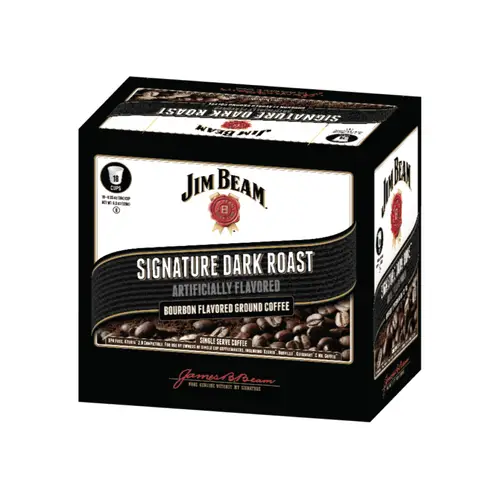 Jim Beam Dark Roast Bourbon Flavored Single Serve Coffee Cups